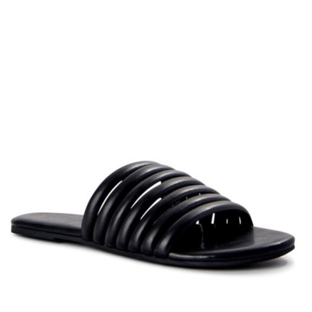 Time and Tru Women's Multi-Band Slide Sandals Size 10 NWOT